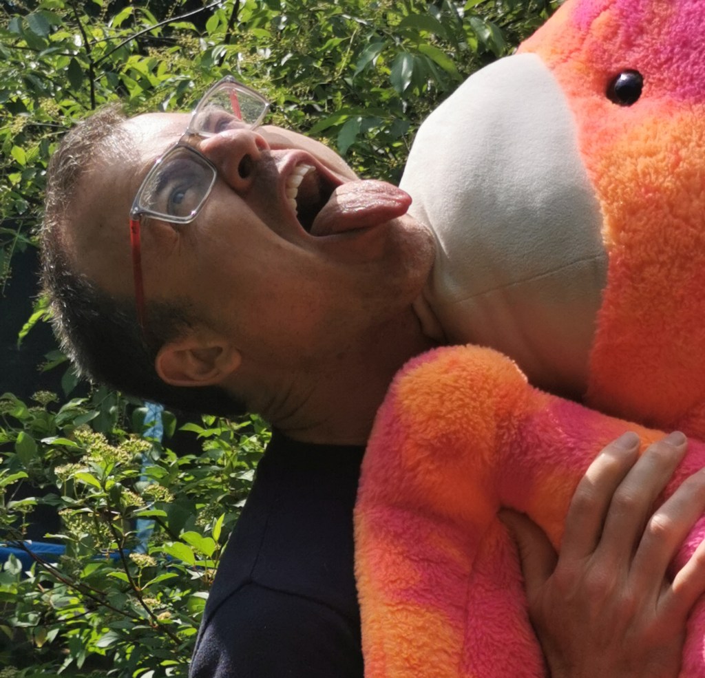 Jay being attacked by Sandy the pterasaur